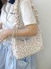 Canvas Bag For Women With Drawstring Closure And Floral Print For Casual Daily Use