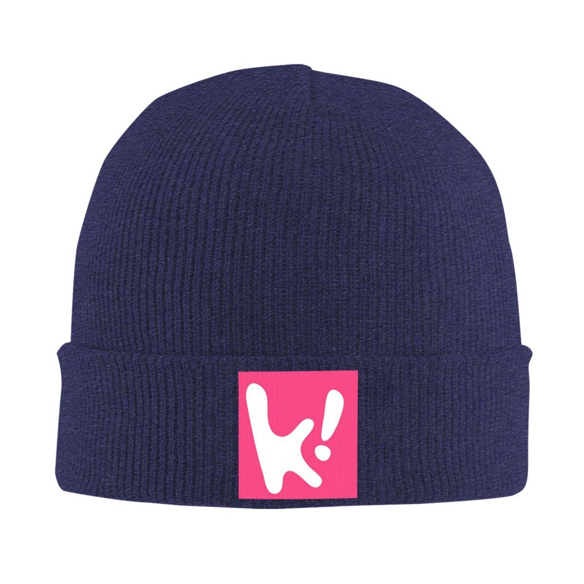 

K on Logo 14 Warm Knitted Cap Fashion Bonnet Hat Autumn Winter Outdoor Beanies Hats for Men Women Adult One Size