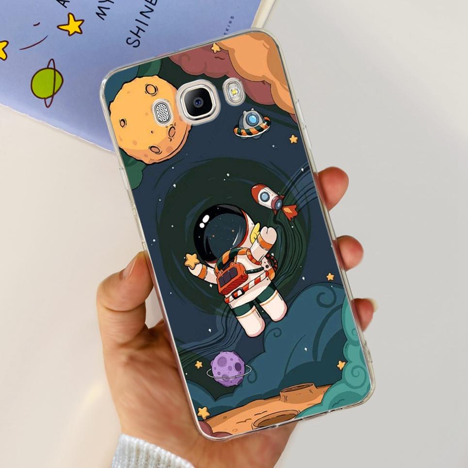 For Funda Samsung Galaxy J5 2016 Phone Case Cute Cat Dinosaur Soft Silicone Cases For Samsung J5 2016 J510 Back Cover Bumper