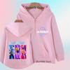 Funny Zip Up Sweatshirts Kpop Demon Hunters Hoodie Children Clothes Kid Girl Boy Sweatshirt Zipper Hoody Baby Casual Top