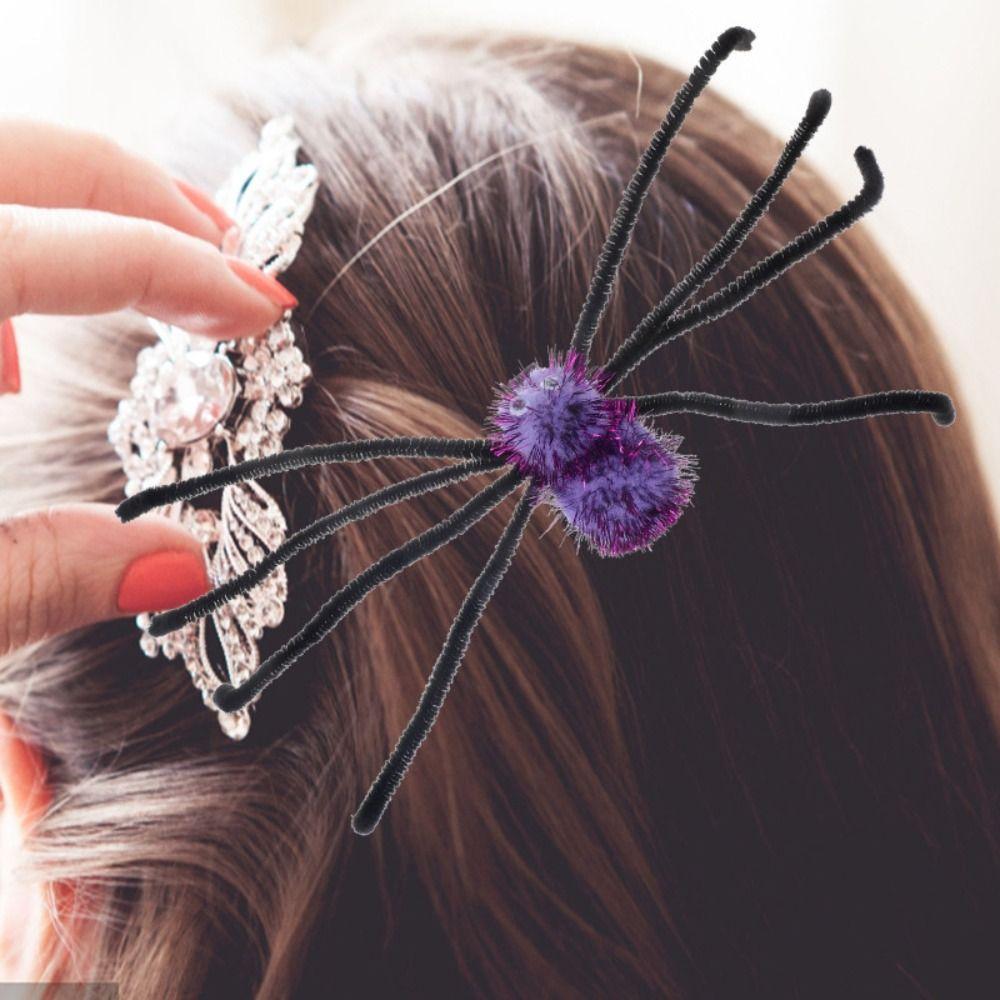 Long Leg Spiders Hair Barrettes Headwear Halloween Headdress Hair  Cosplay Supply