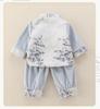 Completo Due Pezzi Tang per Bambino: Tuta stile cinese per neonato/bambino, perfetta per il primo compleanno, primavera e autunno