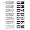 1PC 3D V40~V90 XC40~XC90 S60L S80L B2 T3 D4 Etc Logo Badge Sticker Rear Trunk Emblem Decal