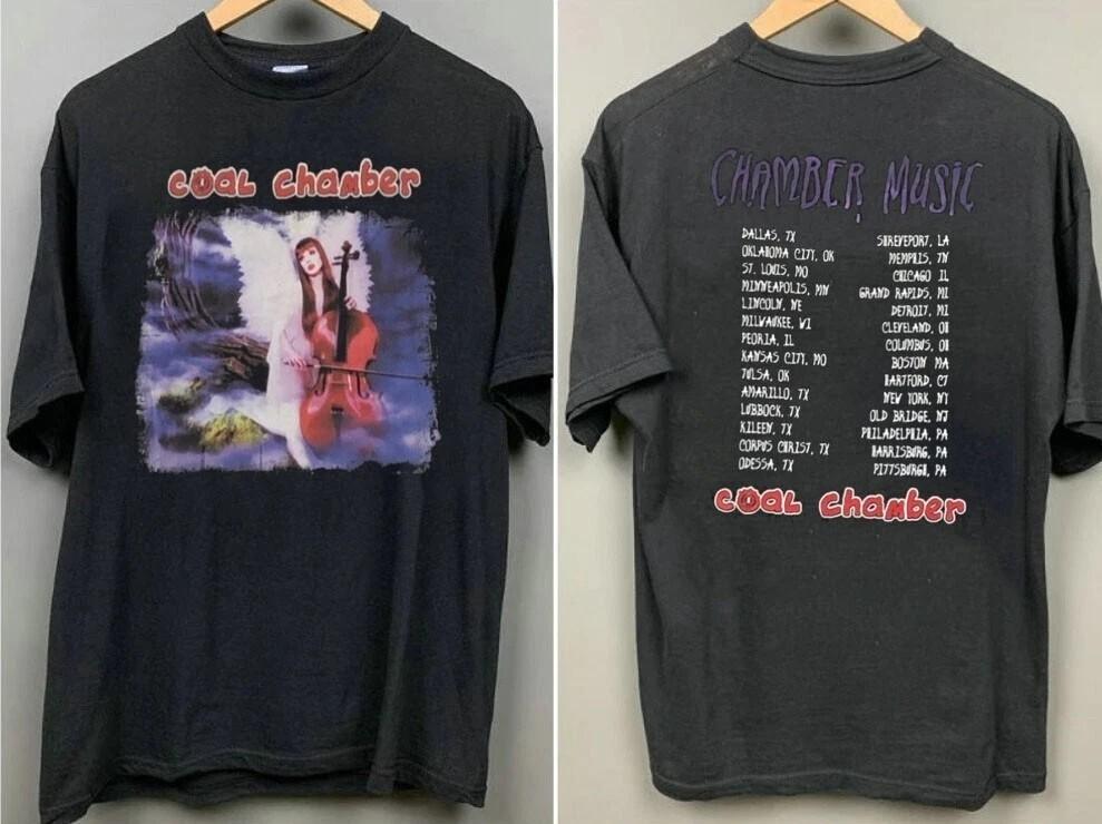 Coal Chamber Shirt Coal Chamber Tour2 Side  Black Tshirt Unisex S5XL Unisex T-Shirt XXXL
