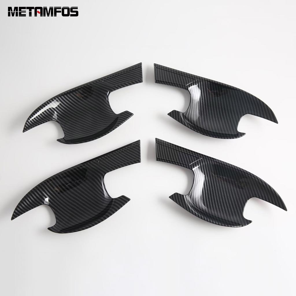 For Subaru Forester 2025 2026 Carbon Fiber Side Door Handle Bowl Cover Trim Protection Cap Exterior Accessories Car Styling