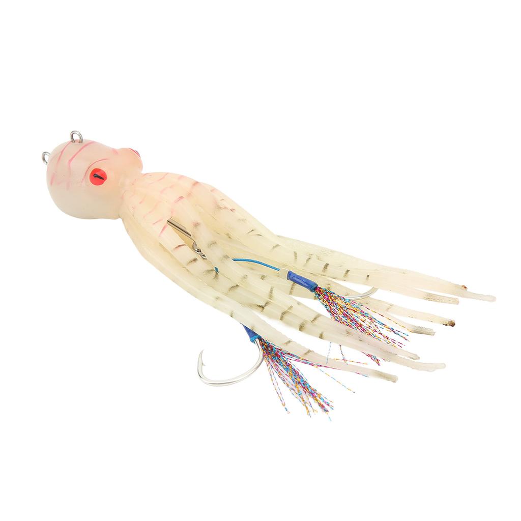 Artificial Fishing Octopus Lure Spray Ink Noctilucence 180g Fishing Octopus Swimbait for Sea Fishing