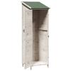 Garden Shed White 59.5 x 56 x 176.5 cm Solid Spruce Wood