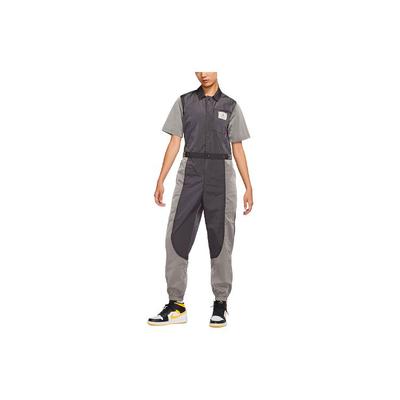 Essentials Weblogo Tailliert Utility Jumpsuit Damen Jumpsuit Lightning-Gray DD7064-082