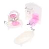 16Cm Doll House Home Furnishings Bathtub Washbasin Toilet Matching Model