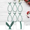 6x Garland Ties Home Decoration Attachments Ornaments Decorative Twist Ties Reusable for Stairway Railing Wreaths Stockings