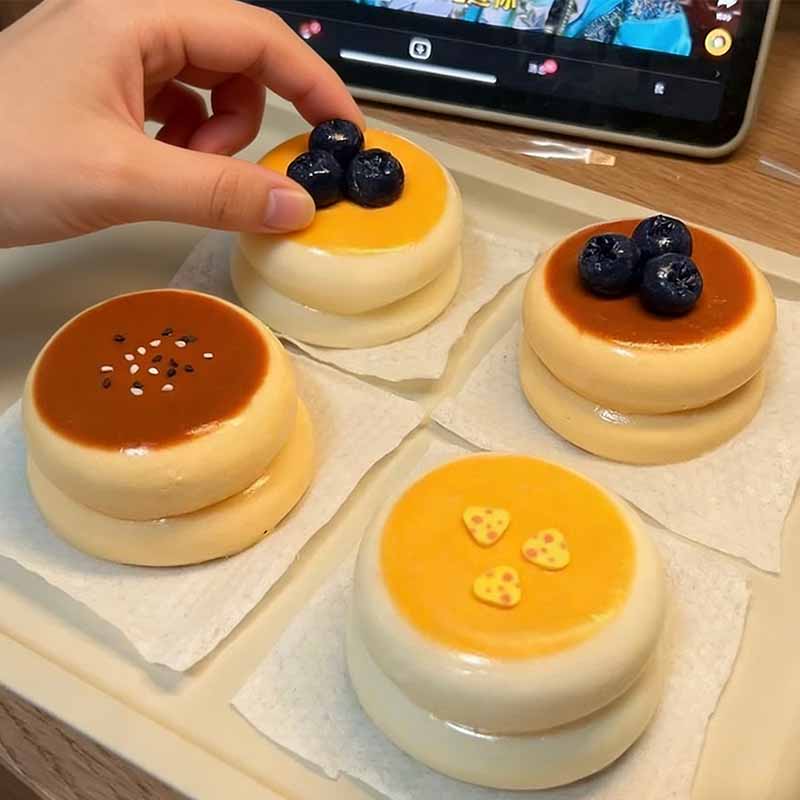 Souffl Cake Pinch Squishy Toys Simulation Cake Fidget Toys Soft Slow-Rebound Muddy Texture Adults Fun Stress Relief Relax Toy