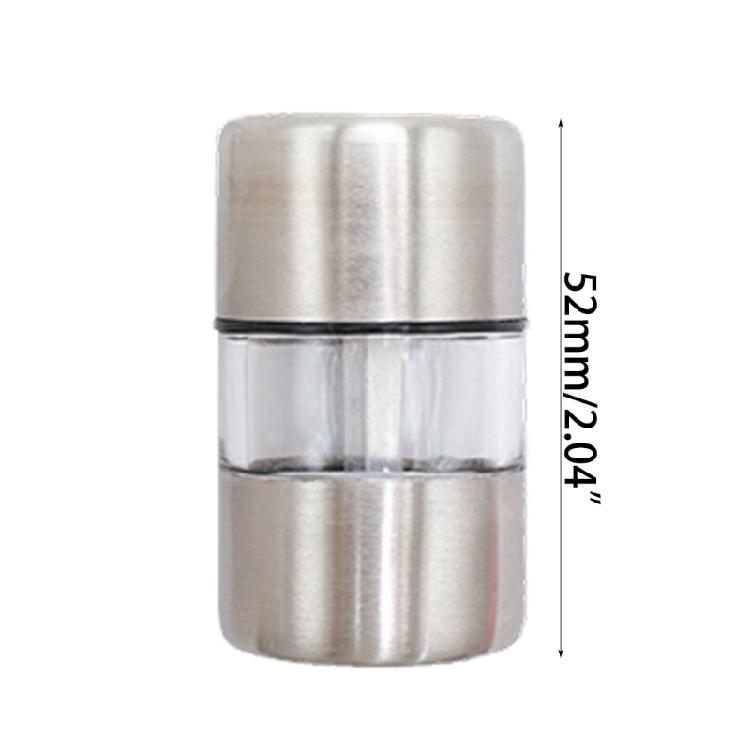Portable Stainless Steel Salt and Pepper Grinder Kitchen Mini Grinding Mechanism