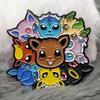 Pikachu Enamel Pins Eevee Lapel Badge for Backpacks Cute Brooches for Women Metal Fashion Jewelry Accessories Gifts