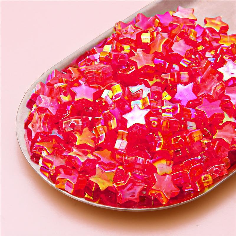 Acrylic Plated Color Beads for DIY Jewelry: Earrings, Bracelets, and Accessories.