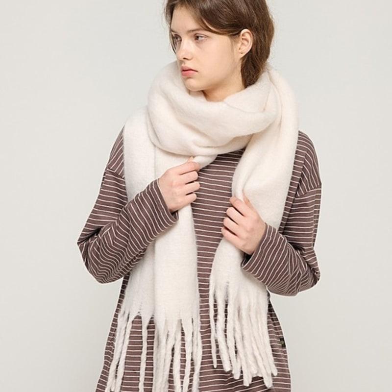 CARGOBROS Soft Color Volume Long Muffler (Ivory)