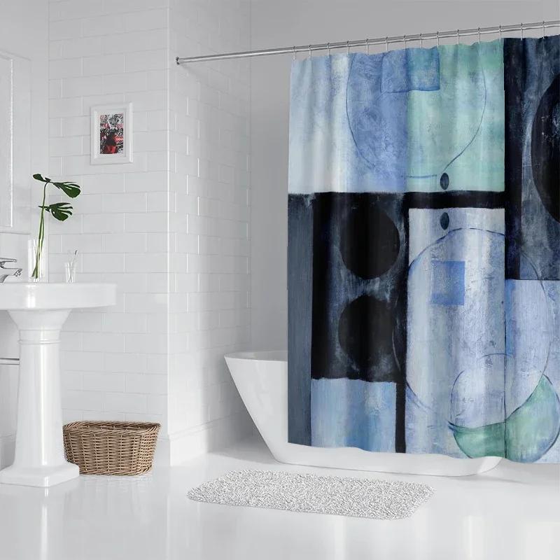 House Hold Waterproof Fabric Household Shower Curtain Accessories Shower Curtain 240 * 200 Home Marine Style Shower Curtain