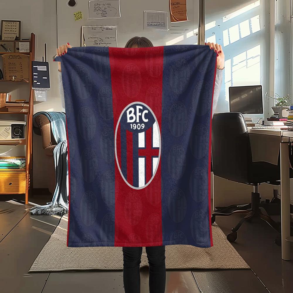 Bologna Flannel Blanket, High quality Comfortable for All Seasons, Home Decor, Warmth and Comfort