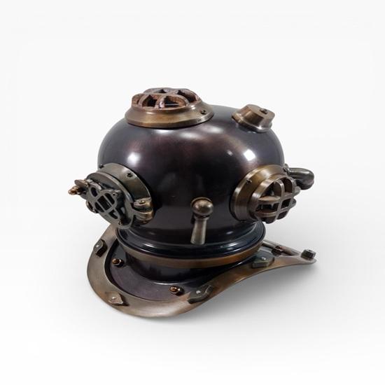 Коричневый Антикварный Дайверский Шлем Mark V Морской Декор Декор для Дома Подарок на День Рождения