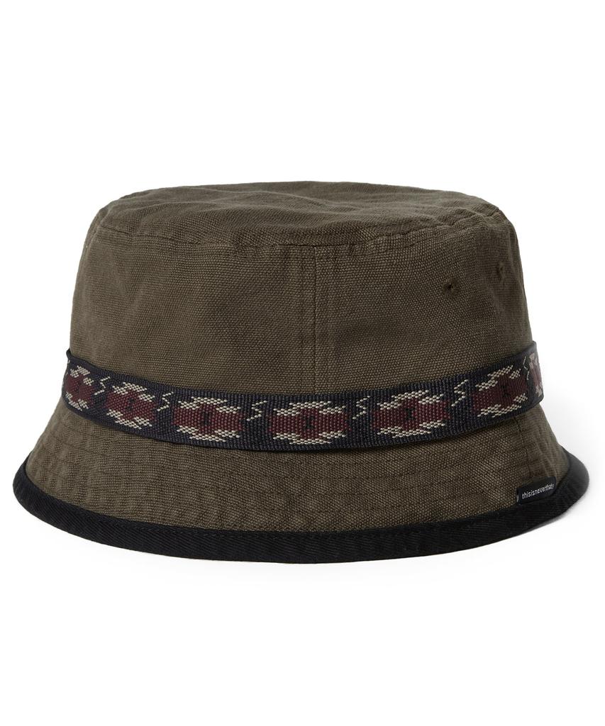 THISISNEVERTHAT Strap Bucket Hat Khaki