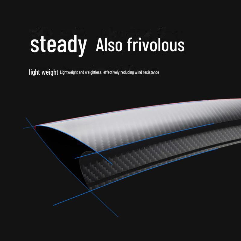 Red Carbon Fiber Spoiler with Original Red Line for Tesla Model Y