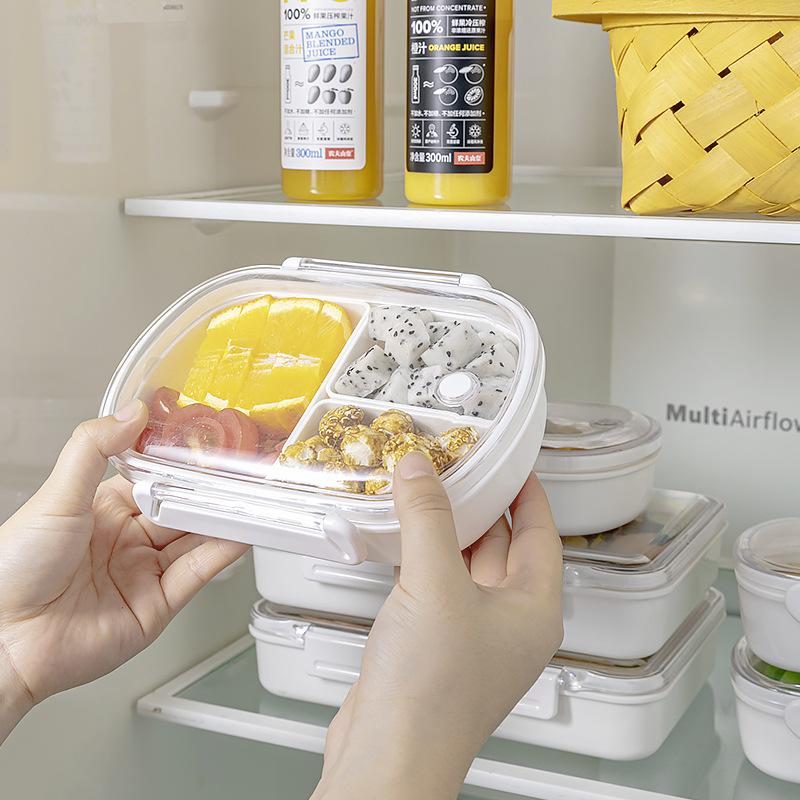 Mehrzweck-Lunchbox Aufbewahrungsboxen Mikrowellengeeignet Hitzebeständiger Kunststoff Lebensmittel Obst Lagerung Versiegelungsbox Tragbare Bento-Boxen