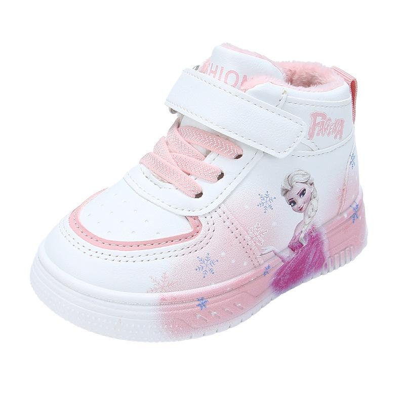 Herbst/Winter 2025 Cartoon Weiche Sohle Mädchen Freizeitsport-Schuhe - Vielseitiger Weißer Sneaker für Kinder