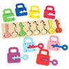 Montessori Lock Key Matching Game Baby Colors Cognitive Fine Motor Skills Training Sensory Toy Parish Activities Educational Toy