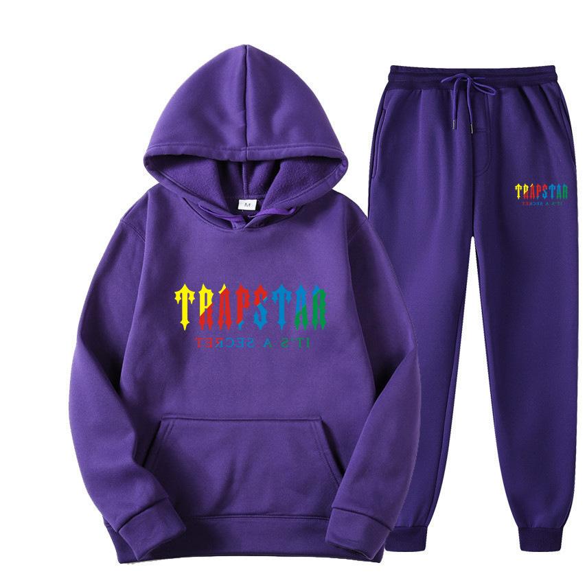 Men's Women's Hoodie Sweatpants 2-piece Sports Set Casual 16 Color Print
