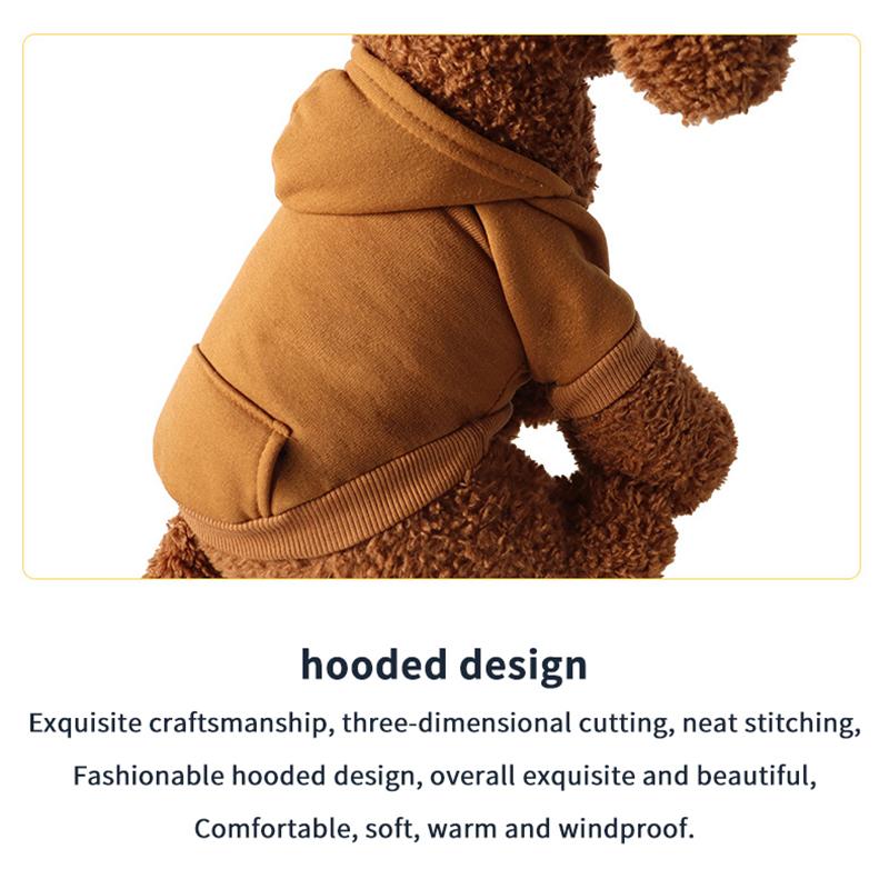 Winter Dog Hoodies Sweatshirt Jacket For Small And Medium Dog Pet Coat Puppy Clothes Chihuahuas Bulldog Costume Puppy Pet Autumn