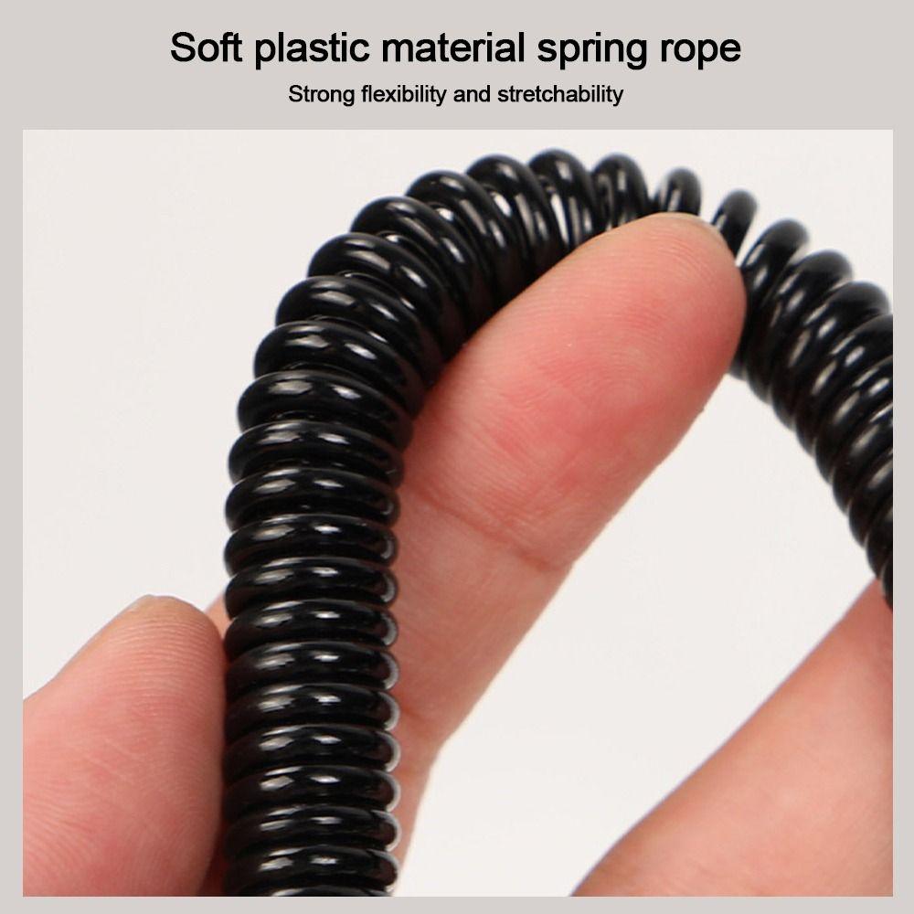 1/2/5pcs Anti-lost Outdoor Retractable Spring Elastic Rope Fishing Lanyards  for Camping Hiking