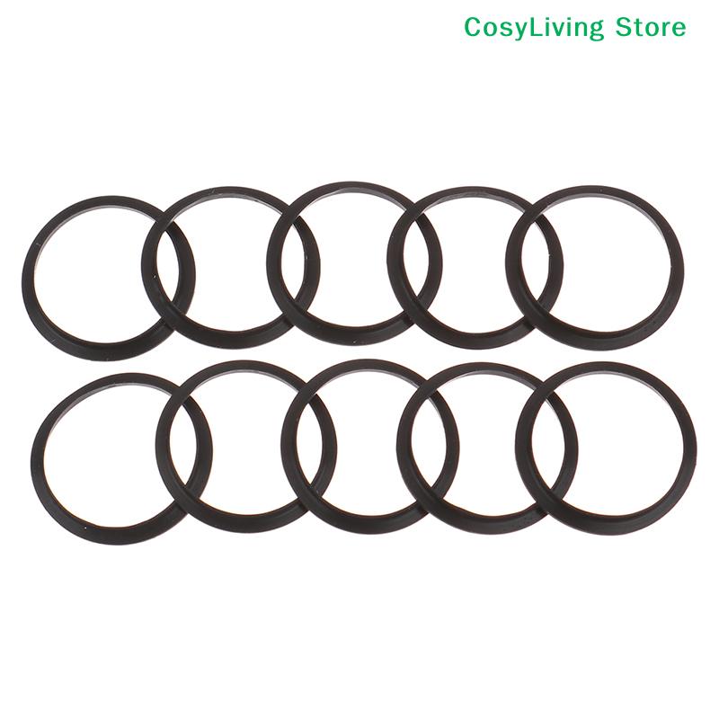 10Pcs Black Soft Silicone O-rings Gaskets Rubber Food Grade For Nespresso Stainless Steel Coffee Refillable Capsules Body Cup