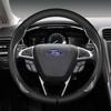 XJGE5 Carbon Fiber Steering Wheel Cover for Ford Focus F150 Mondeo Fiesta Kuga Edge EcoSport Explorer Escape Fusion Ranger Taurus