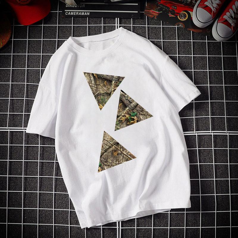 Short Sleeved Geometric Patterns Short Sleeve Fashion Printed Summer Fashion Casual Off Womens Clothing Women Women Graphics