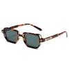 Punk Square Frame Glasses Small Frame UV400 Eyewear Retro Sun Glasses  Business