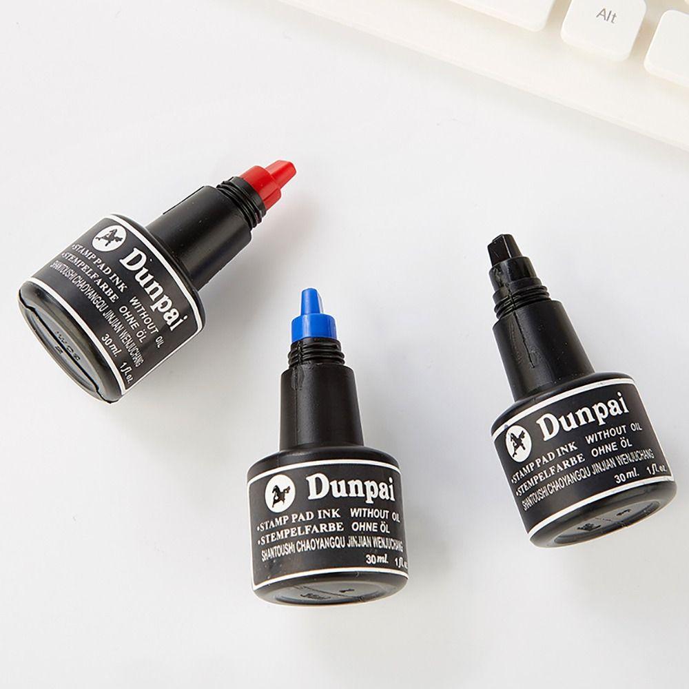 30ML Marker Pen Ink Red/Blue/Black Stamp Paste Ink High Quality Stamp Pad Ink