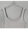 Korean Square Neck Spaghetti Strap Knit Dress - Waist-Cinched, Tight-Fitting, Hip-Hugging