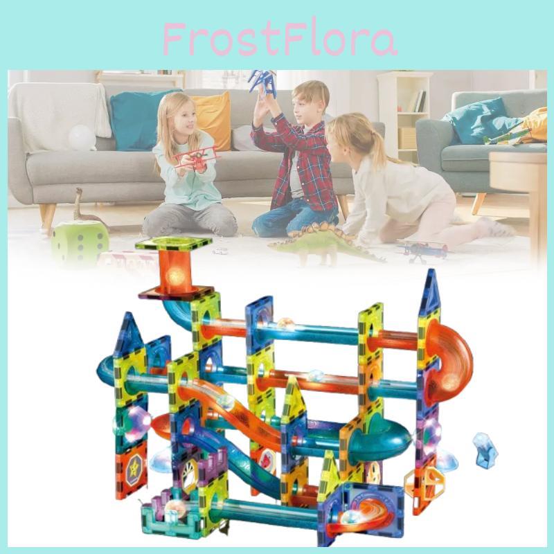 Blocks Magnetic Building Toy For Children With Scene Track Scene Supplies Design