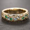 Japanese simple ring women, exquisite versatile color zircon index finger ring, niche design ins tide jewelry