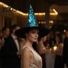 Eye Catching Party Accessory Reversible Sequin Witch Hat, Sparkly Glitter Large Wizard Color Changing Hat Halloween Costume for Cosplay, Masquerade