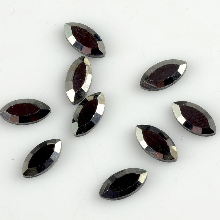 Factory Direct 7200 Pcs Bulk Packing 4X8mm Navette Marquise Horse Eye Crystal AB Crystal Glass Hot Fix Rhinestone for Dress