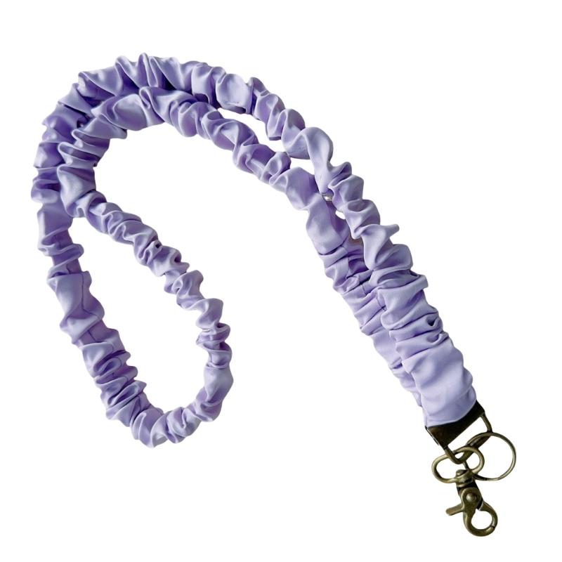 Elastic Cotton Lanyard For Badge Keychain Neck Lanyard for Identity Card Badge Holder Key Holder Phone