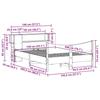 VidaXL Cadre de lit sans matelas blanc 140x200 cm bois de pin massif, meuble de chambre à coucher, lit double, lit, sommier, 3323300