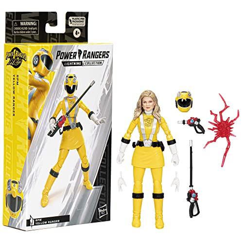 Power Rangers Lightning Collection RPM Yellow Ranger 6-Inch Premium Collectible Action Figure Toy with Accessories, Ages 4+
