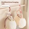 Rotatable Hat Storage Clothes Hanger Multi-Function Hook Home Use Plastic Coat Hanger Adult Closet Storage Cloud Shaped Hooks