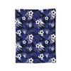 Cartoon Soccer Ball Football Blanket Coral Fleece Plush Print   Multifunction Warm Throw Blanket for Bed Outdoor Bedspreads