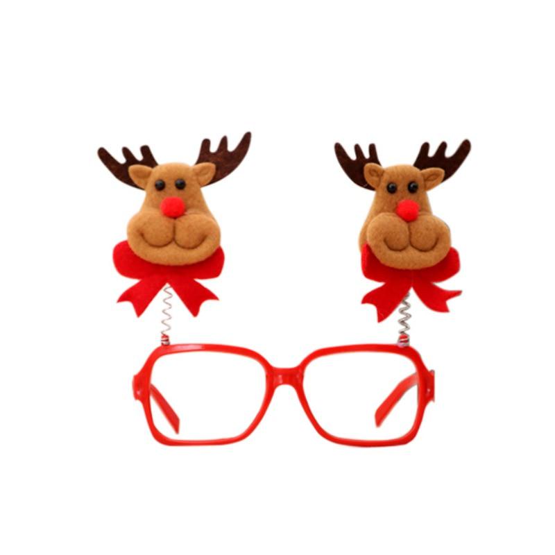 5Pcs Christmas Glasses Frame Santa Claus Deer Snowman Glasses Frame For Kids