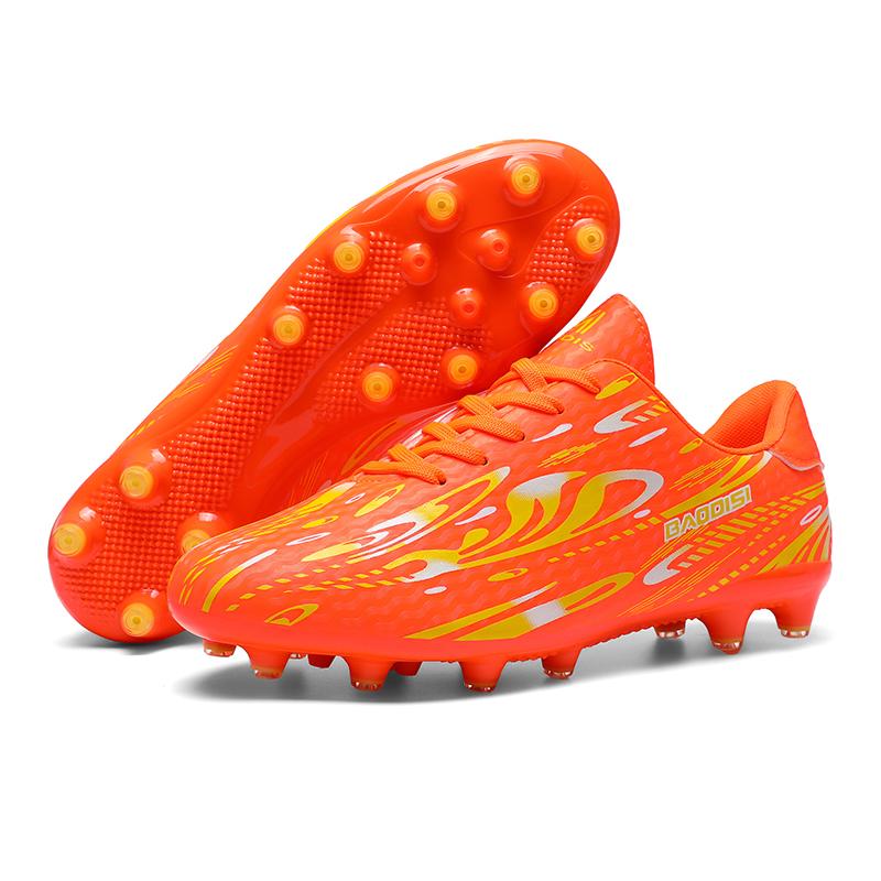 31-44  Football Shoes Shock Absorption Anti-skid and Wear-resistant Long Spike Outdoor Sports Training Football Shoes