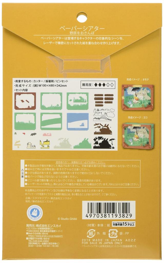 Mein Nachbar läuft über die Felder Papiertheater Totoro