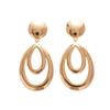 Double-Layer Hollow Water Droplet Dangle Earrings for Women Jewelry Accessory