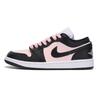 Air Jordan 1 Dopamine Dressing Abrasion Resistant Low Top Vintage Basketball Shoes Women's Black Pink DC0774-101(Team32-)
